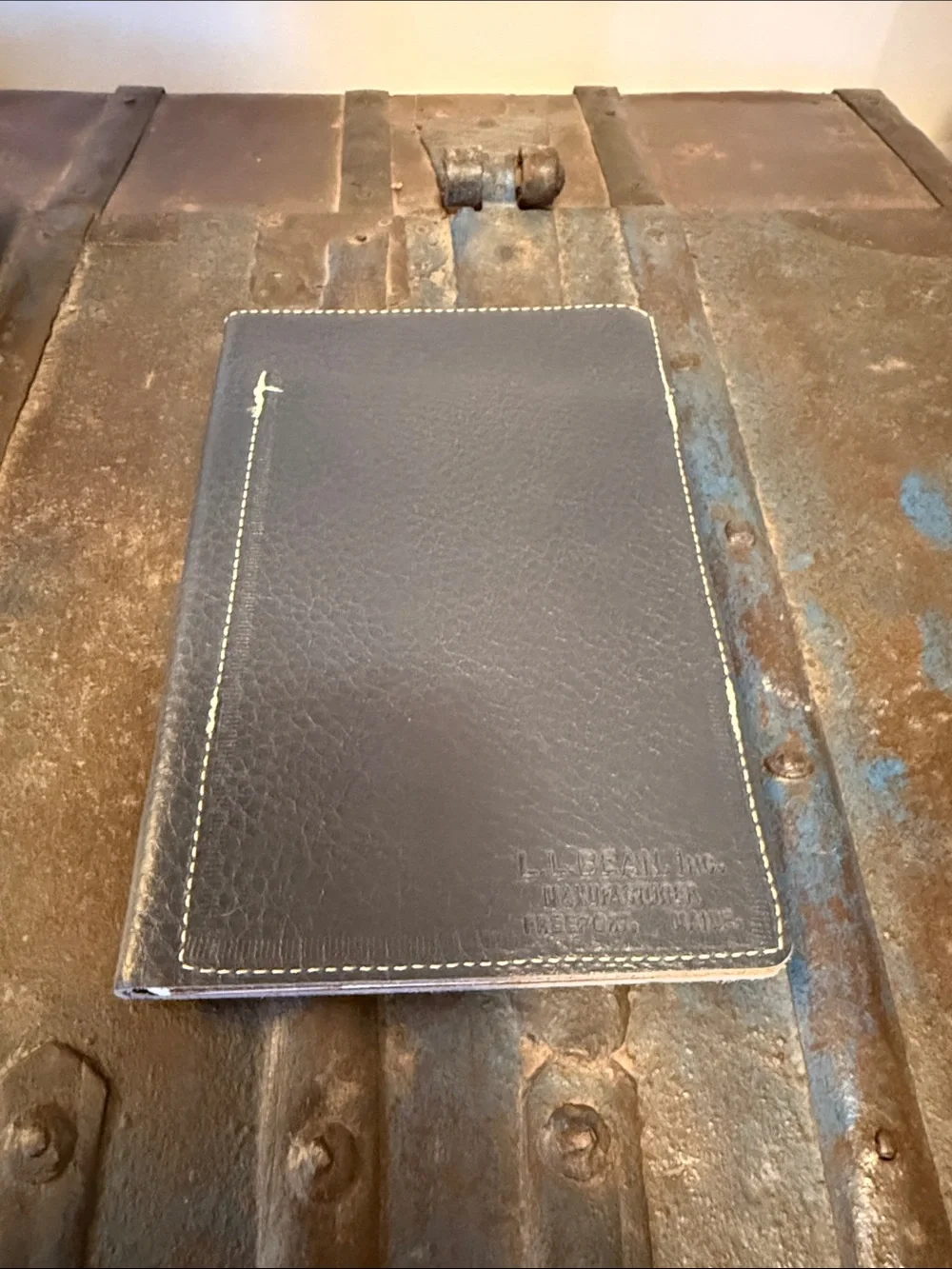 New LL bean unique leather organizer w notepad 📝